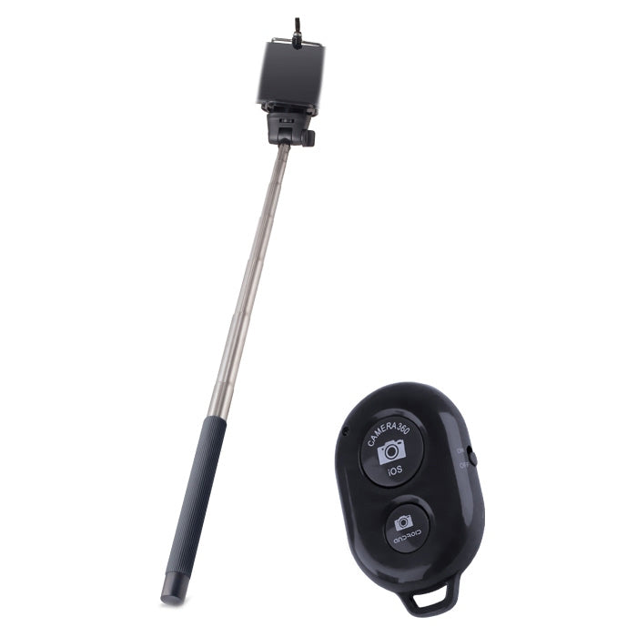 Selfie Stick cu Telecomanda Bluetooth (Negru) MP-200 Forever