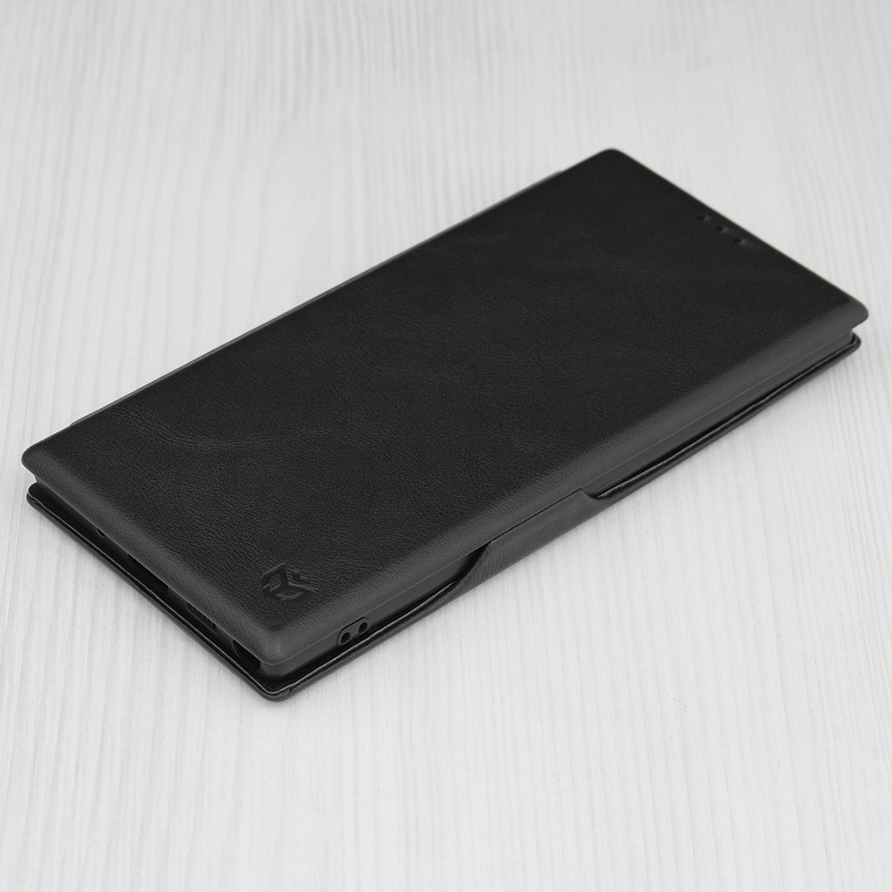 Husa de protectie Techsuit Safe Wallet Plus compatibila cu Samsung Galaxy Note 10 Plus 5G, acoperire spate, negru