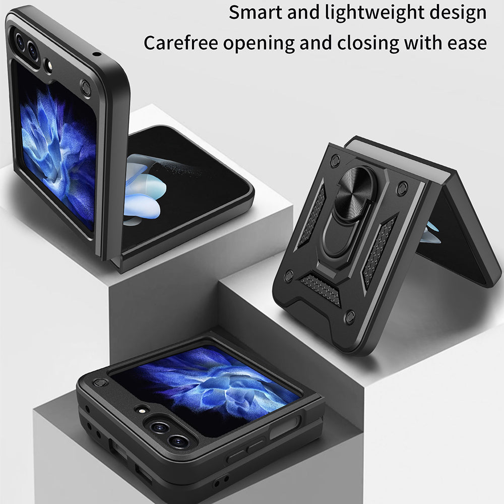 Husa de protectie Techsuit CamShield Series compatibila cu Samsung Galaxy Z Flip5, acoperire spate, negru