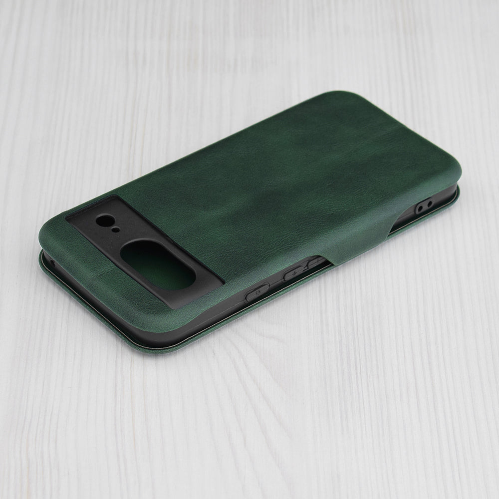 Husa de protectie Techsuit Safe Wallet Plus compatibila cu Google Pixel 8, acoperire spate, verde