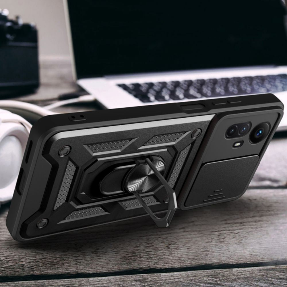 Husa de protectie Techsuit CamShield Series compatibila cu Xiaomi Redmi Note 12S, acoperire spate, negru