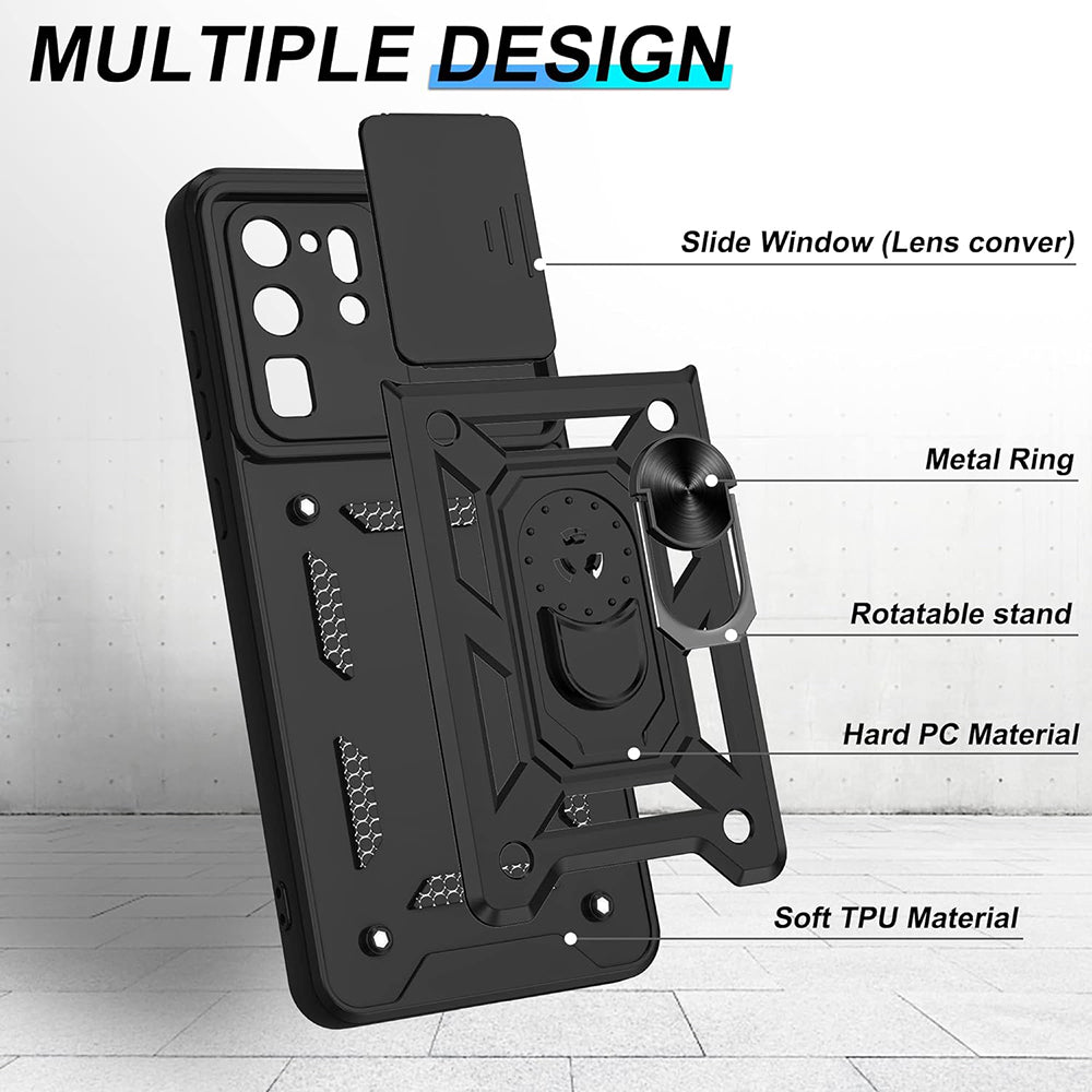 Husa de protectie Techsuit CamShield Series compatibila cu Samsung Galaxy S20 Ultra 5G, acoperire spate, negru