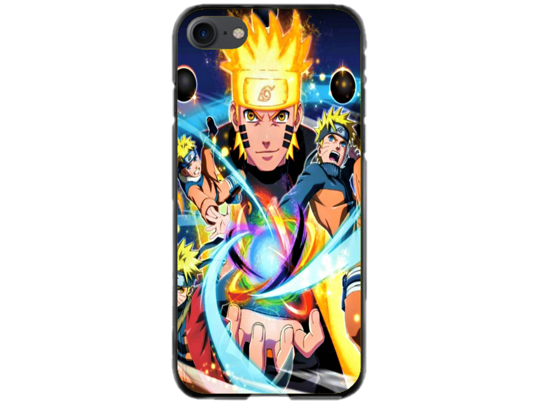 Husa Silicon HQCover compatibila cu Apple iPhone 8, model Naruto v1, rezistenta la socuri si zgarieturi, SP1M00020