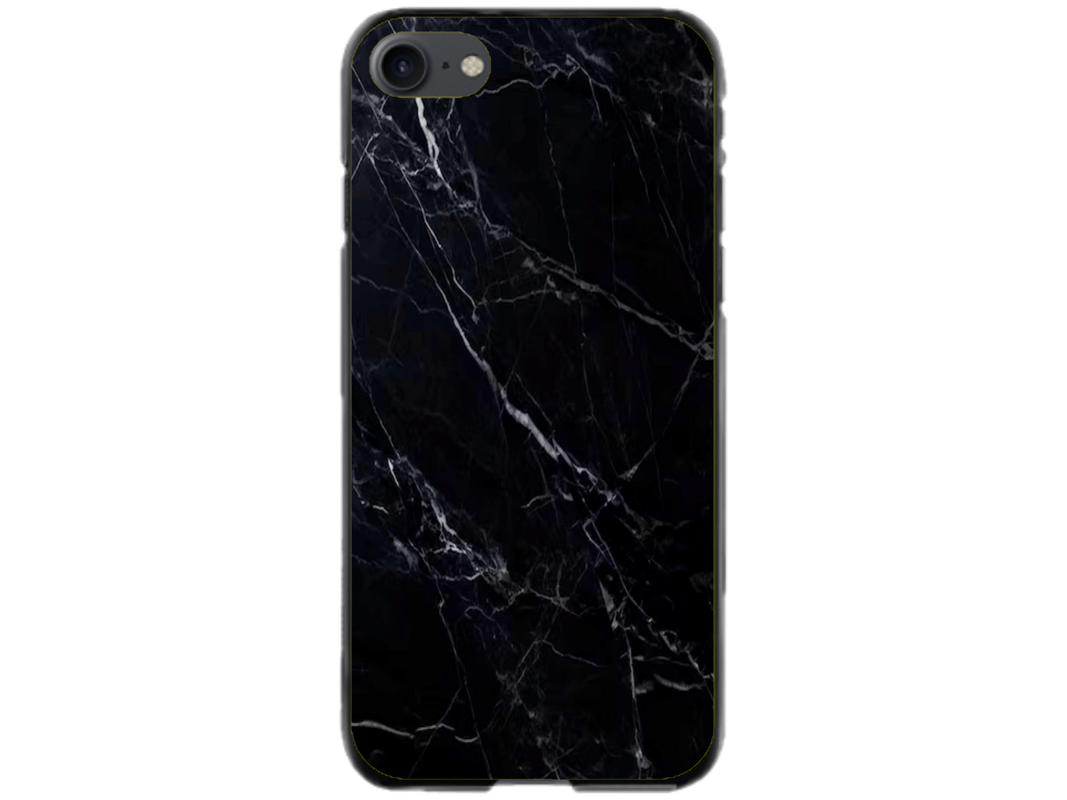 Husa Silicon HQCover compatibila cu Apple iPhone SE 2, model Marble v2, rezistenta la socuri si zgarieturi, SP1M00041