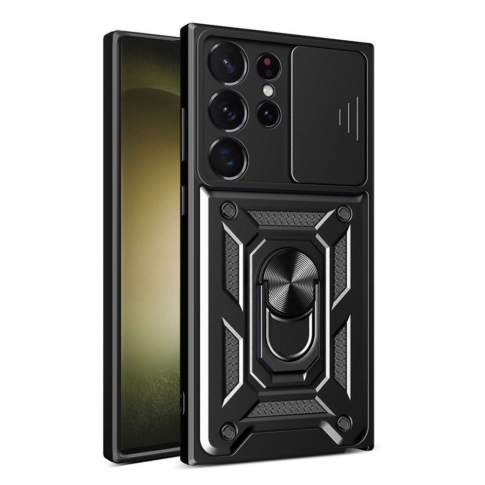 Husa de protectie Techsuit CamShield Series compatibila cu Samsung Galaxy S23 Ultra, acoperire spate, negru