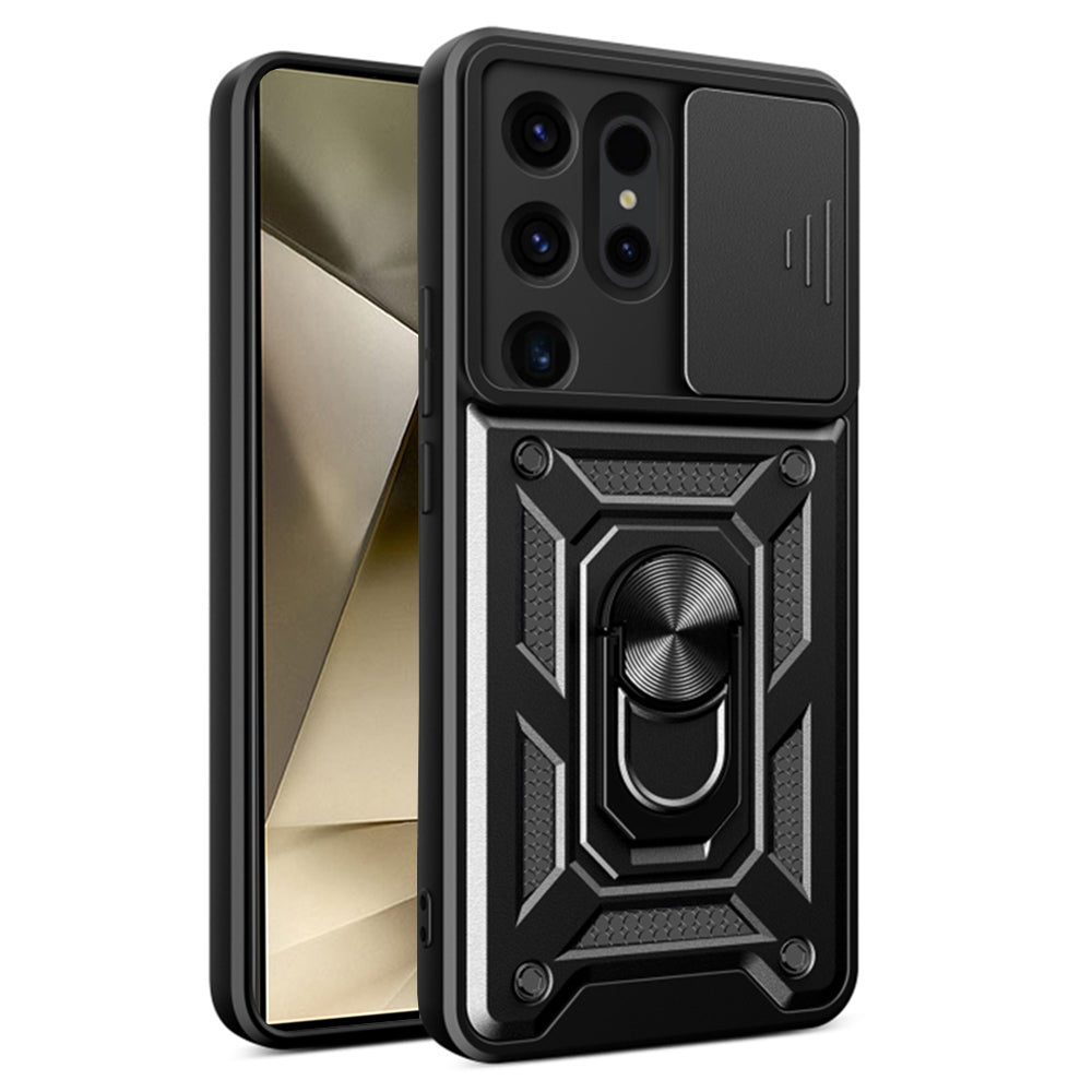 Husa de protectie Techsuit CamShield Series compatibila cu Samsung Galaxy S24 Ultra, acoperire spate, negru