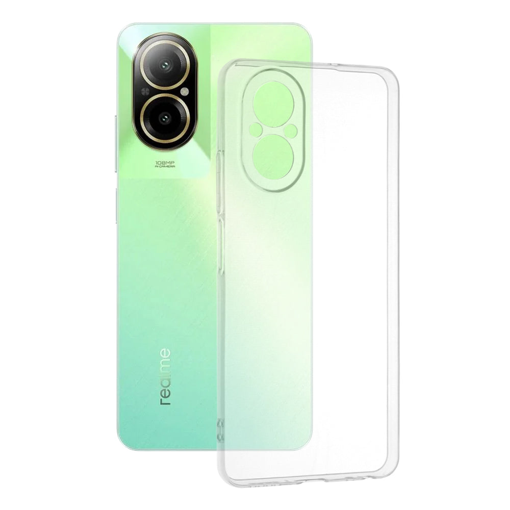 Husa de protectie Techsuit Clear Silicone compatibila cu Realme C67 4G, acoperire spate, transparent
