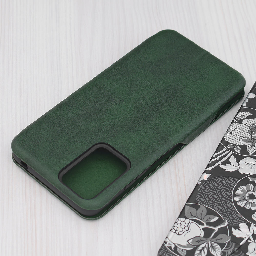 Husa de protectie Techsuit Safe Wallet Plus compatibila cu Motorola Moto G04, acoperire spate, verde
