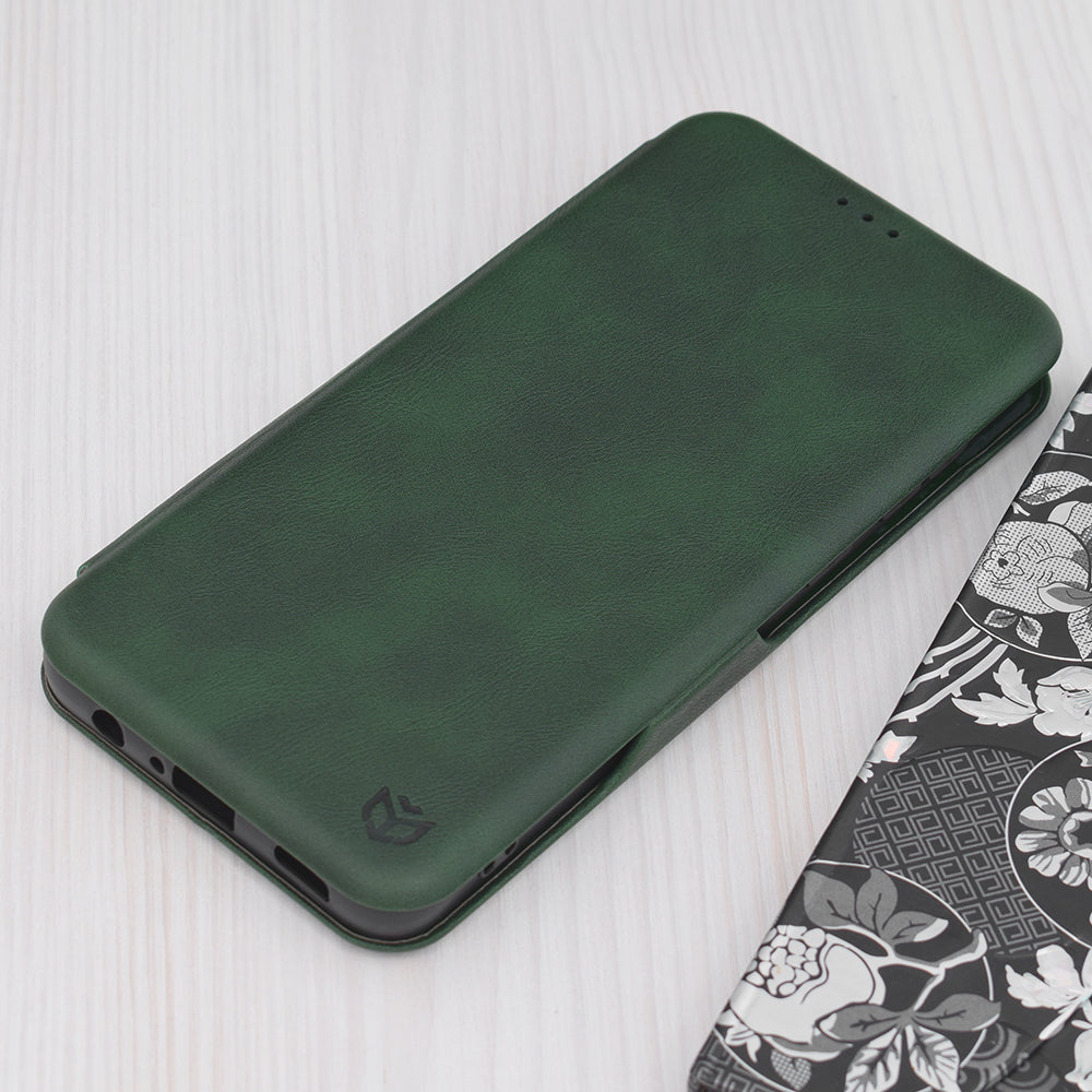 Husa de protectie Techsuit Safe Wallet Plus compatibila cu Samsung Galaxy A05, acoperire spate, verde