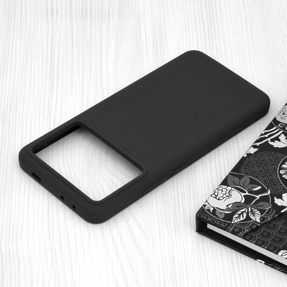 Husa de protectie Techsuit Soft Edge Silicone compatibila cu Xiaomi Poco X6 Pro, acoperire spate, negru