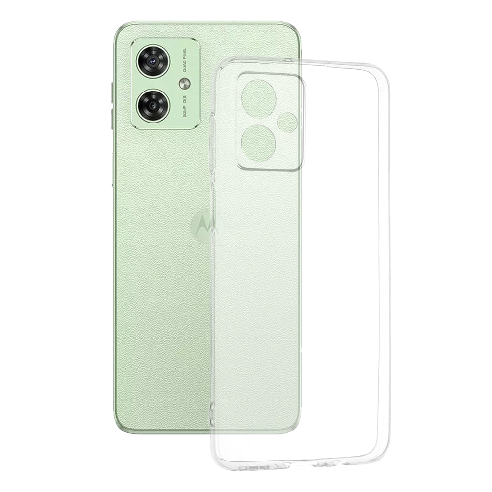 Husa de protectie Techsuit Clear Silicone compatibila cu Motorola Moto G54, acoperire spate, transparent