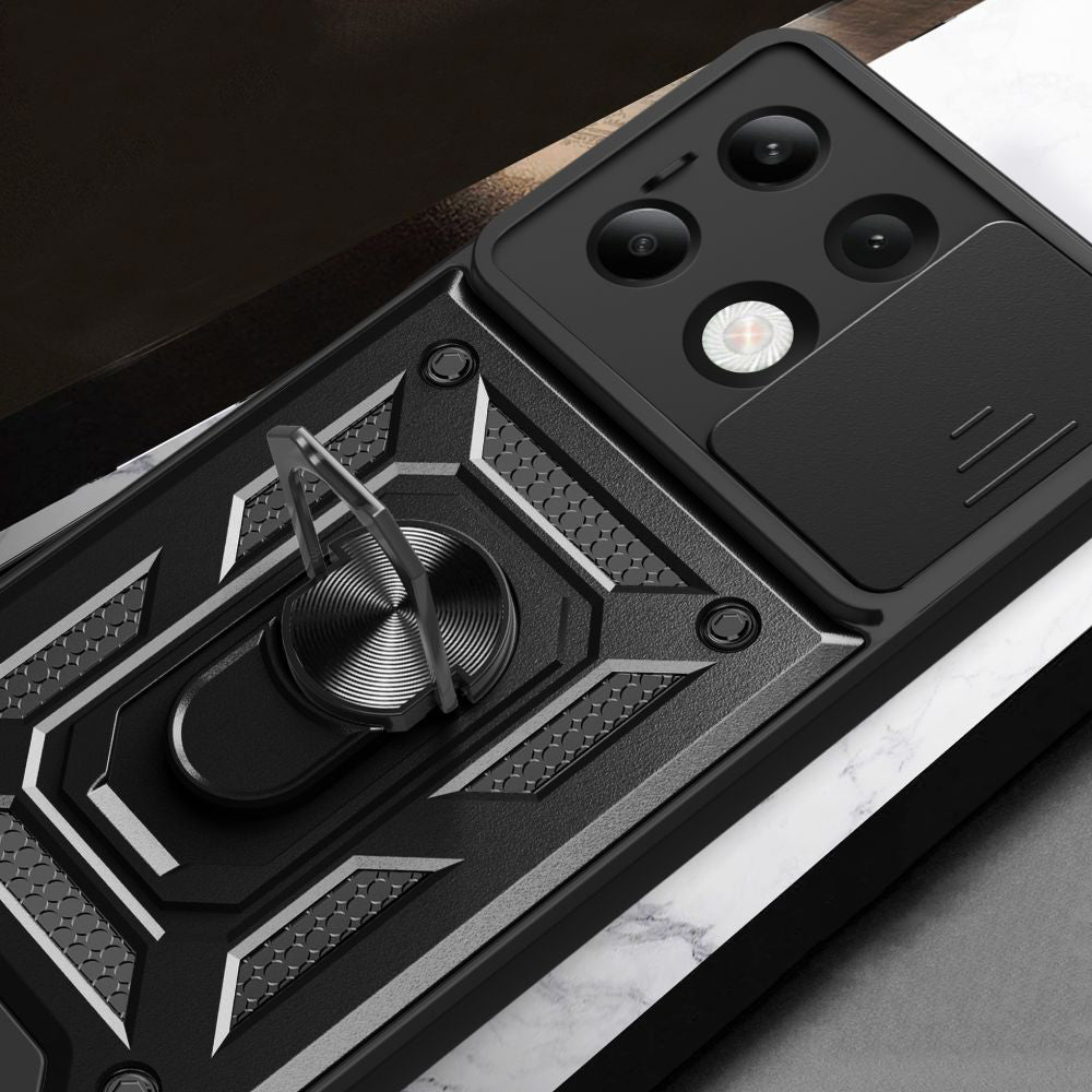 Husa de protectie Techsuit CamShield Series compatibila cu Xiaomi Redmi Note 13 4G, acoperire spate, negru