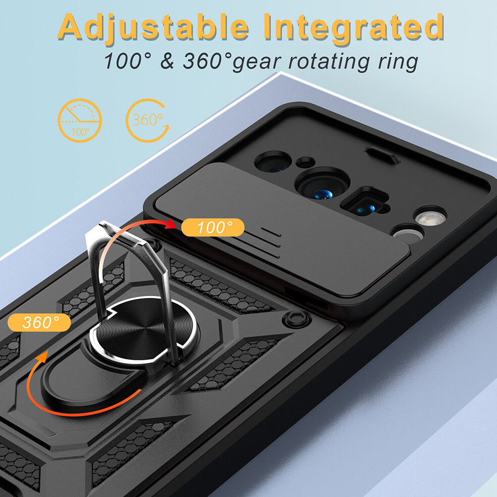 Husa de protectie Techsuit CamShield Series compatibila cu Google Pixel 8 Pro, acoperire spate, negru