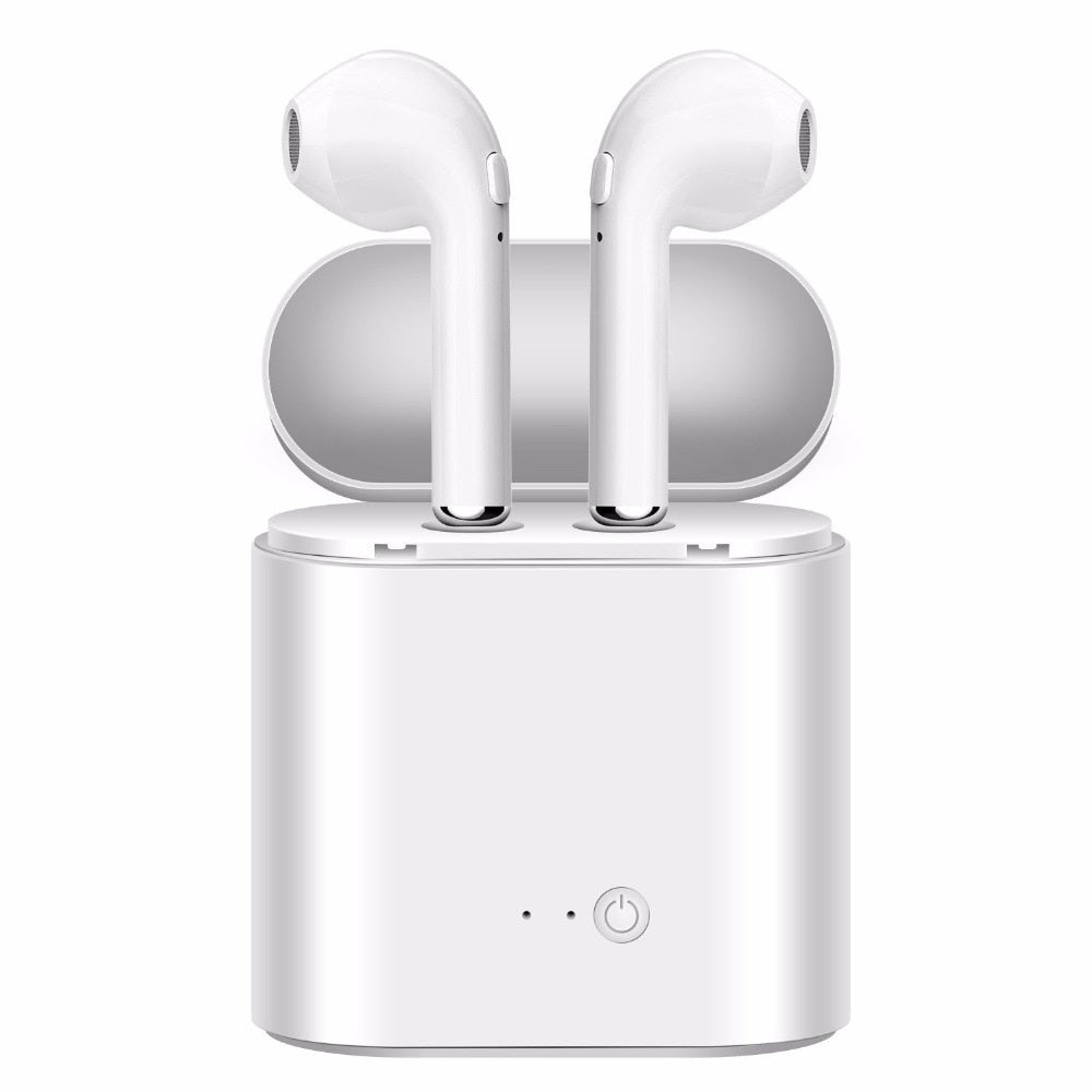 Casti Stereo Bluetooth V5.0 (Alb) I7S TWS