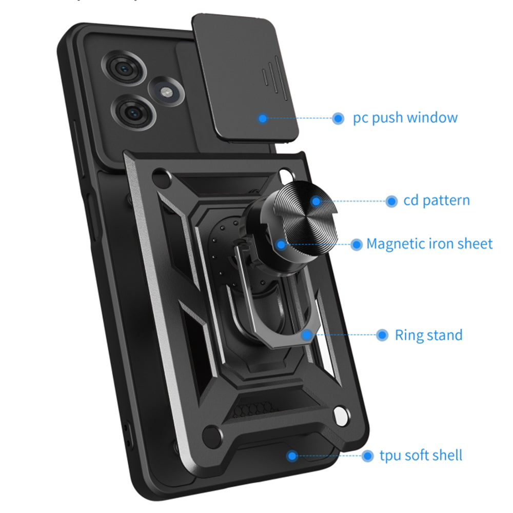 Husa de protectie Techsuit CamShield Series compatibila cu Motorola Moto G64, acoperire spate, albastru