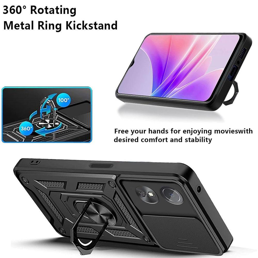 Husa de protectie Techsuit CamShield Series compatibila cu Oppo A98 5G, acoperire spate, albastru