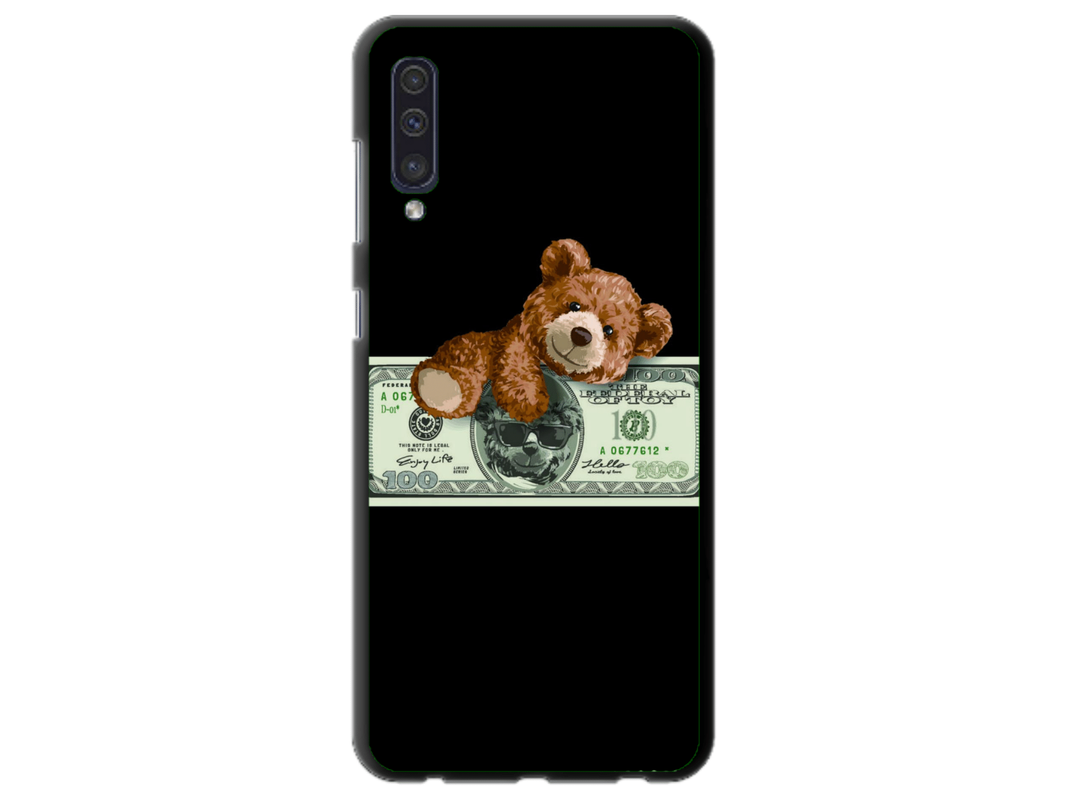 Husa Silicon HQCover compatibila cu Samsung Galaxy A50, model Urs Cool v2, rezistenta la socuri si zgarieturi, SP1M00034