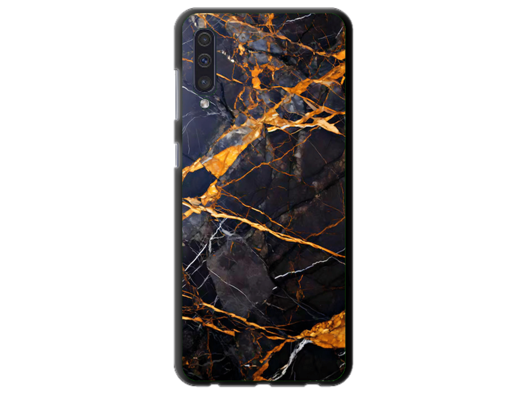 Husa Silicon HQCover compatibila cu Samsung Galaxy A50, model Marble v1, rezistenta la socuri si zgarieturi, SP1M00035