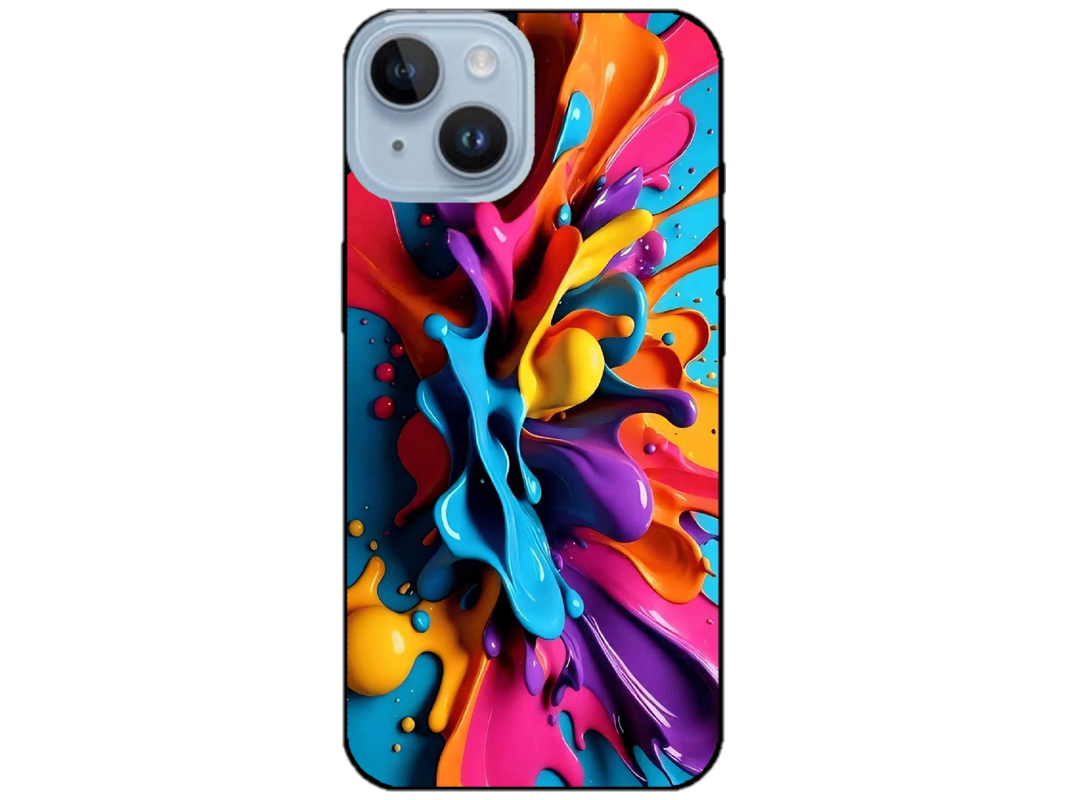 Skin Rainbow Drops 2, compatibil cu Apple iPhone 14, M0030