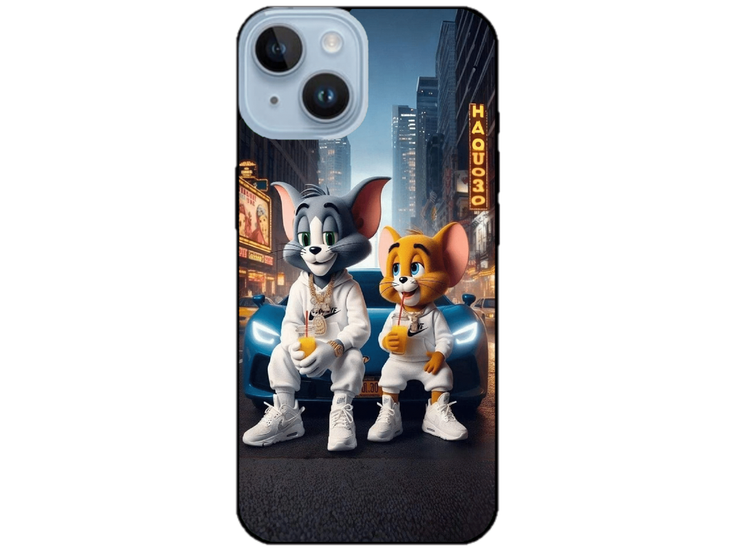 Skin Tom si Jerry 3, compatibil cu Apple iPhone 14 Plus, M0144