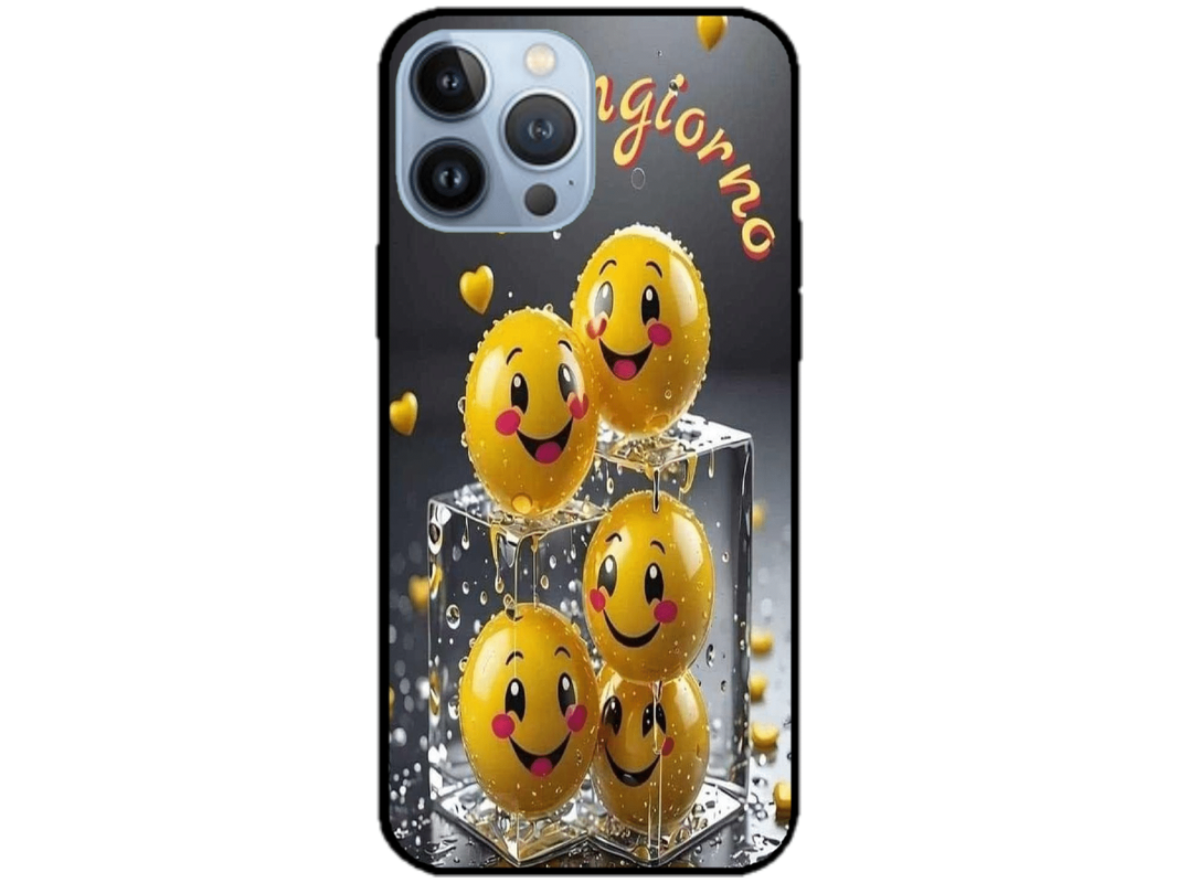 Skin Smiley Ice, compatibil cu Apple iPhone 14 Pro, M0001