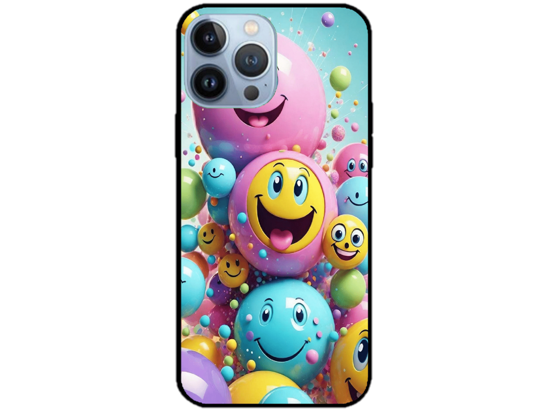 Skin Smiley Ball, compatibil cu Apple iPhone 14 Pro Max, M0007
