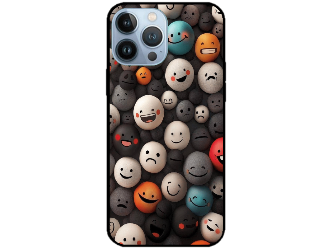 Skin Smiley Faces, compatibil cu Apple iPhone 14 Pro Max, M0025