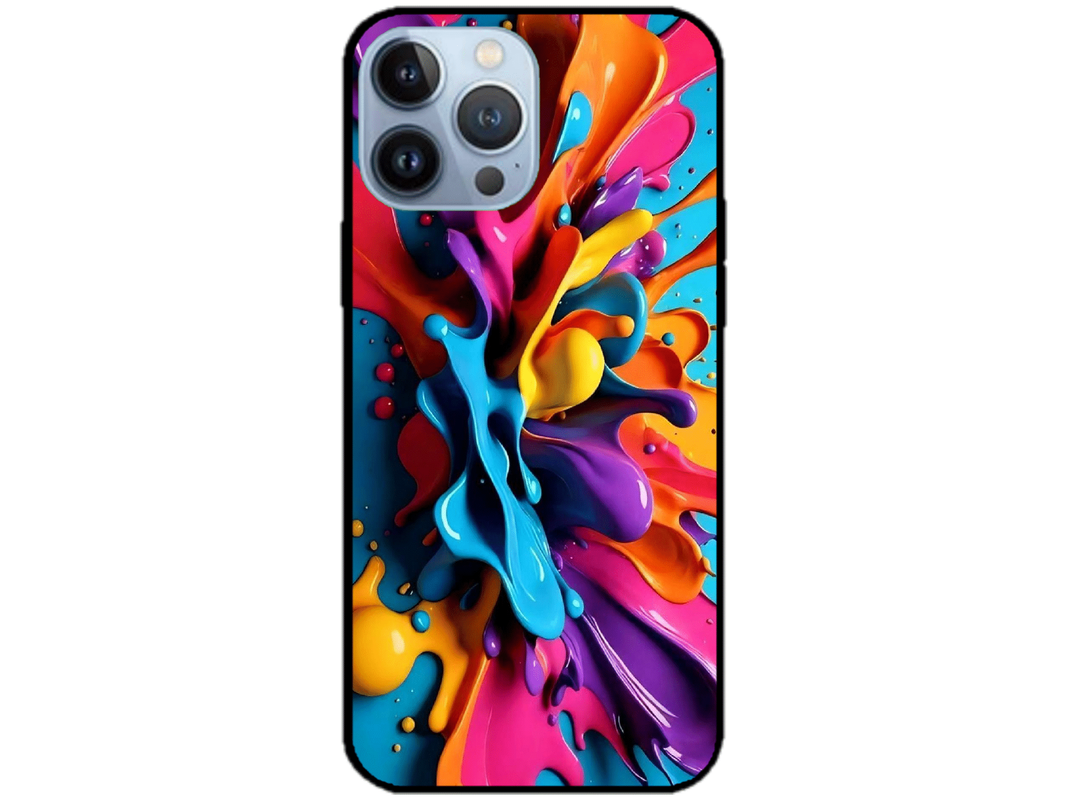 Skin Rainbow Drops 2, compatibil cu Apple iPhone 14 Pro, M0030