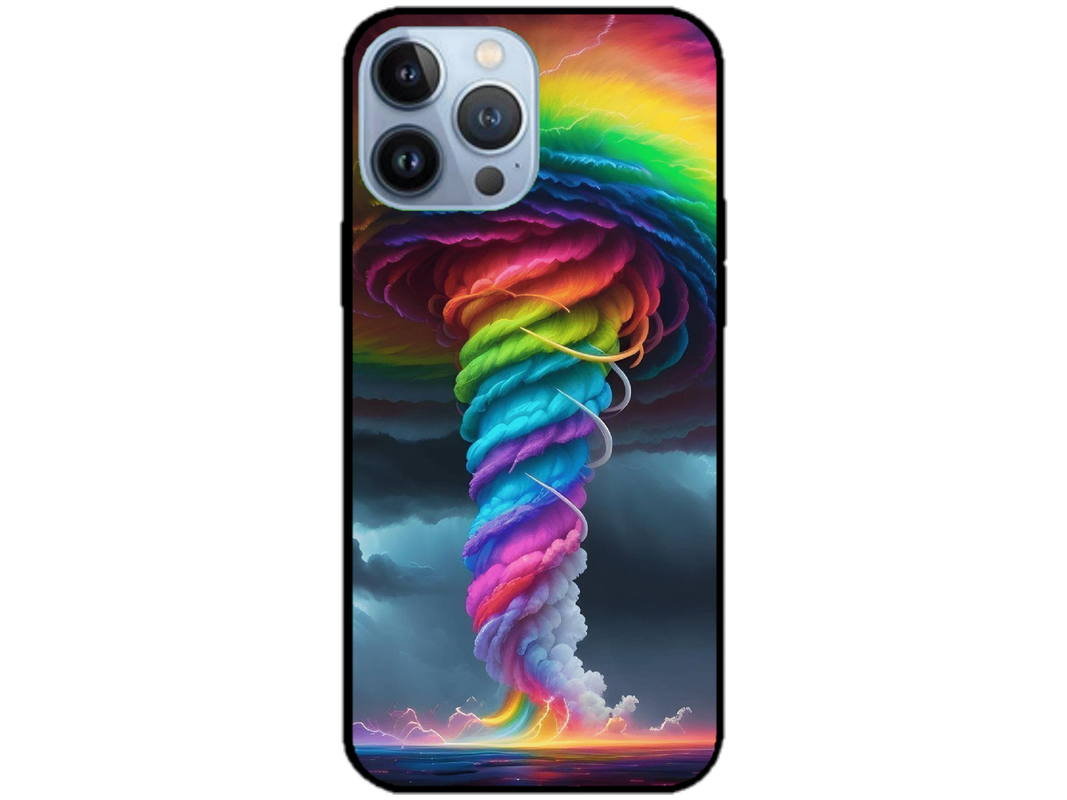 Skin Rainbow Storm, compatibil cu Apple iPhone 14 Pro Max, M0042