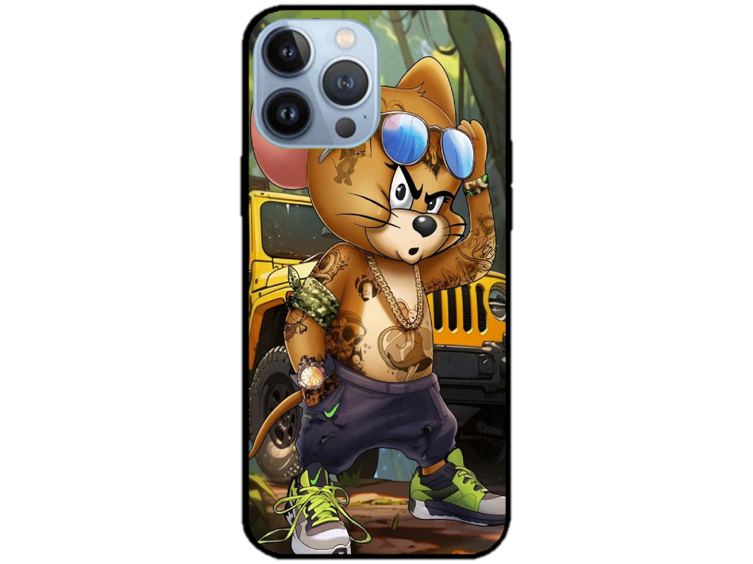 Skin Tom si Jerry 1, compatibil cu Apple iPhone 14 Pro, M0140