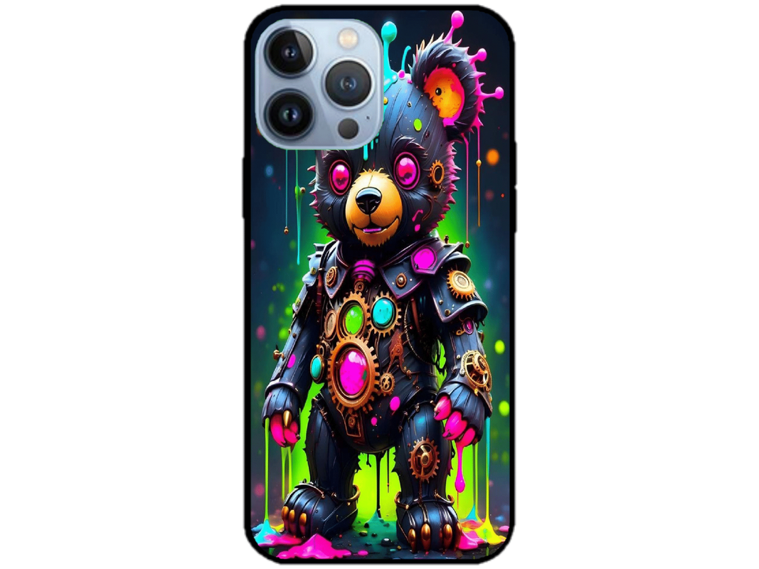Skin Rainbow Bear 2, compatibil cu Apple iPhone 14 Pro, M0159