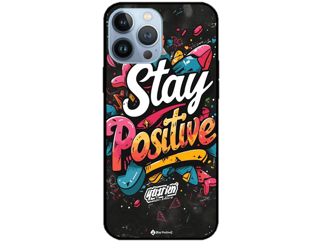 Skin Stay Positive, compatibil cu Apple iPhone 14 Pro, M0194