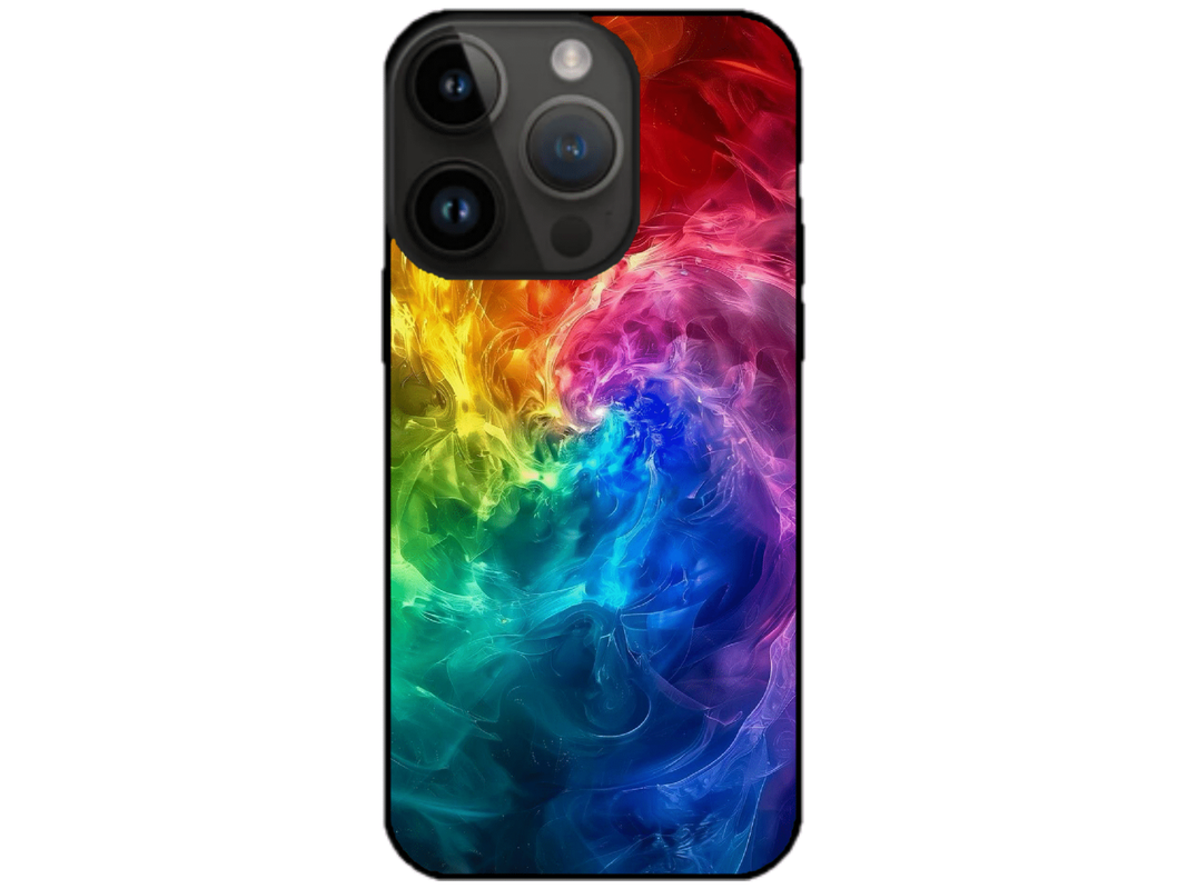 Skin Rainbow Clouds, compatibil cu Apple iPhone 15 Pro, M0040
