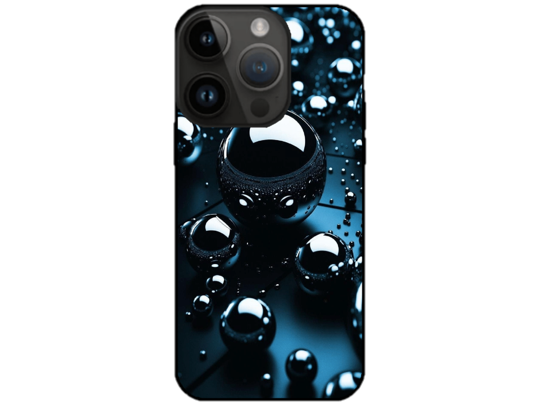 Skin Black Drops, compatibil cu Apple iPhone 15 Pro Max, M0203