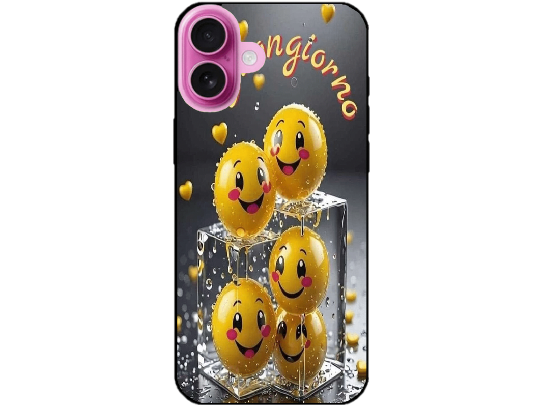 Skin Smiley Ice, compatibil cu Apple iPhone 16, M0001