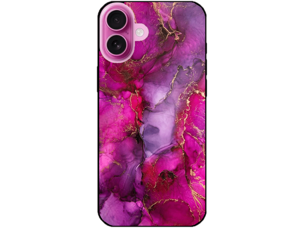 Skin Pink Marble, compatibil cu Apple iPhone 16 Plus, M0043