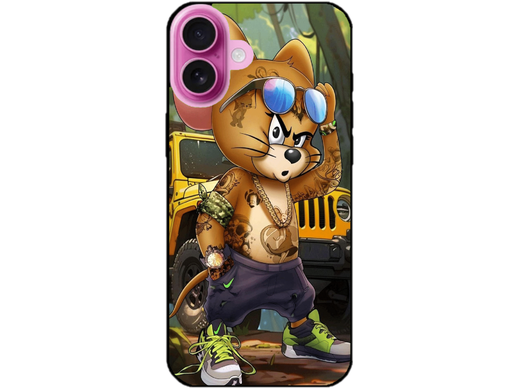 Skin Tom si Jerry 1, compatibil cu Apple iPhone 16 Plus, M0140