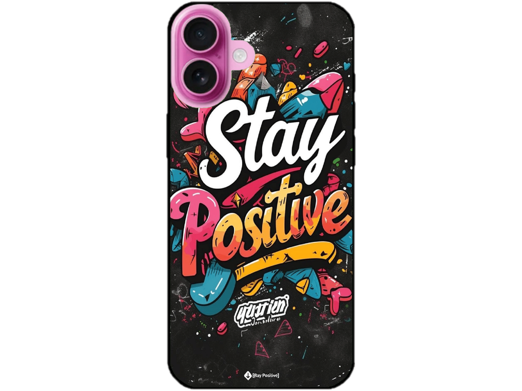 Skin Stay Positive, compatibil cu Apple iPhone 16, M0194