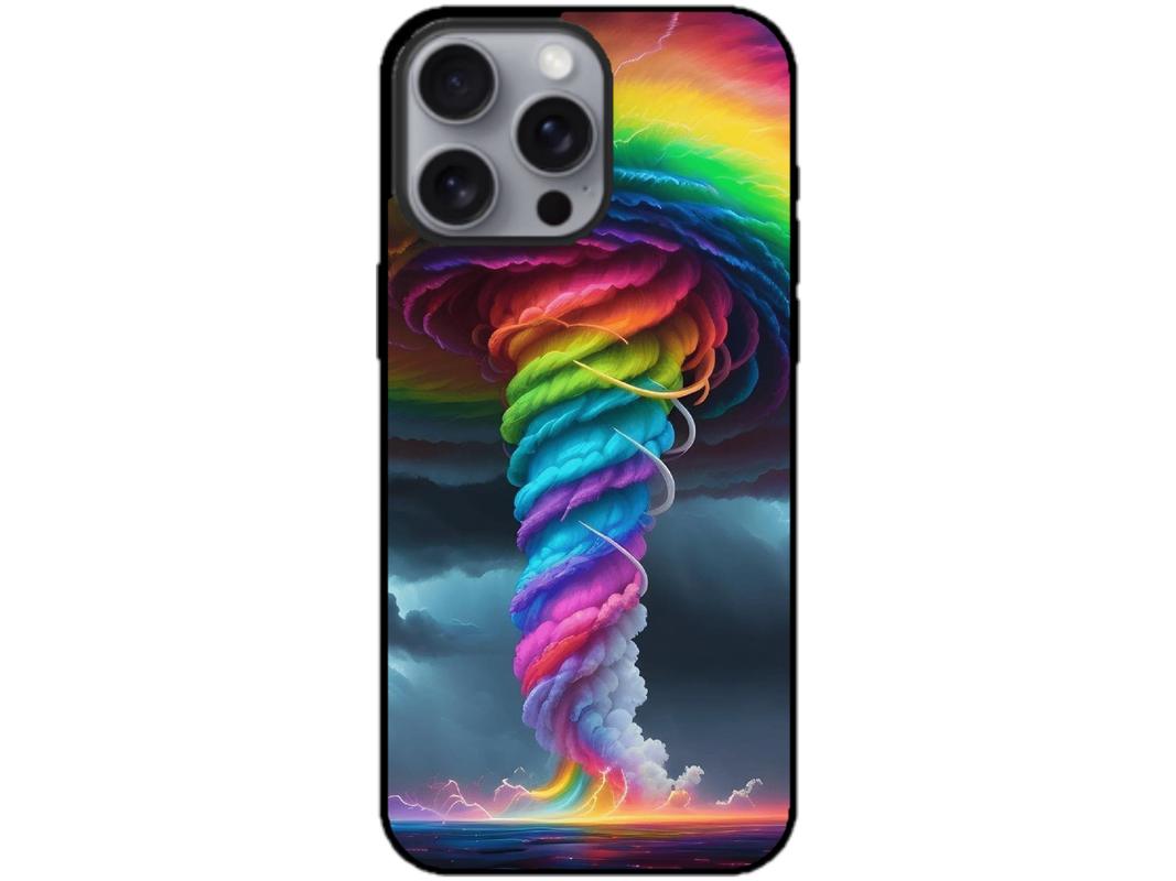 Skin Rainbow Storm, compatibil cu Apple iPhone 16 Pro, M0042