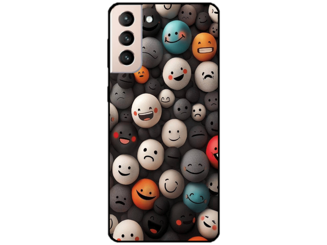 Skin Smiley Faces, compatibil cu Samsung Galaxy S21 5G, M0025