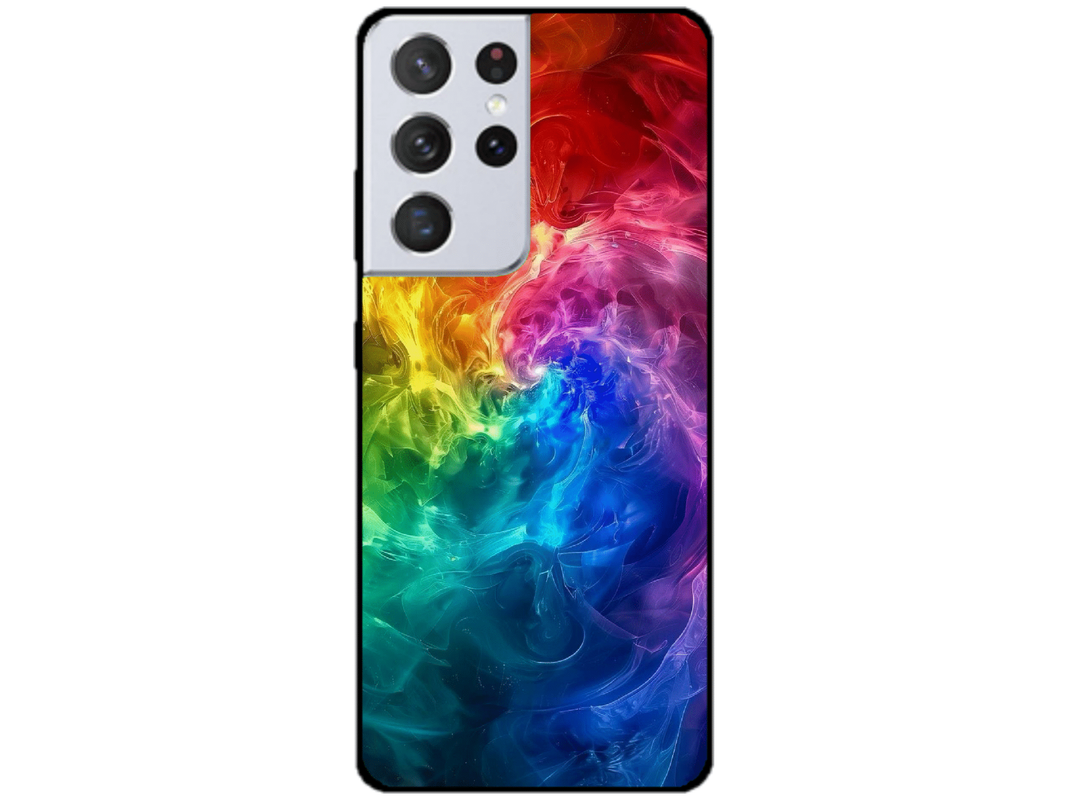 Skin Rainbow Clouds, compatibil cu Samsung Galaxy S21 Ultra 5G, M0040