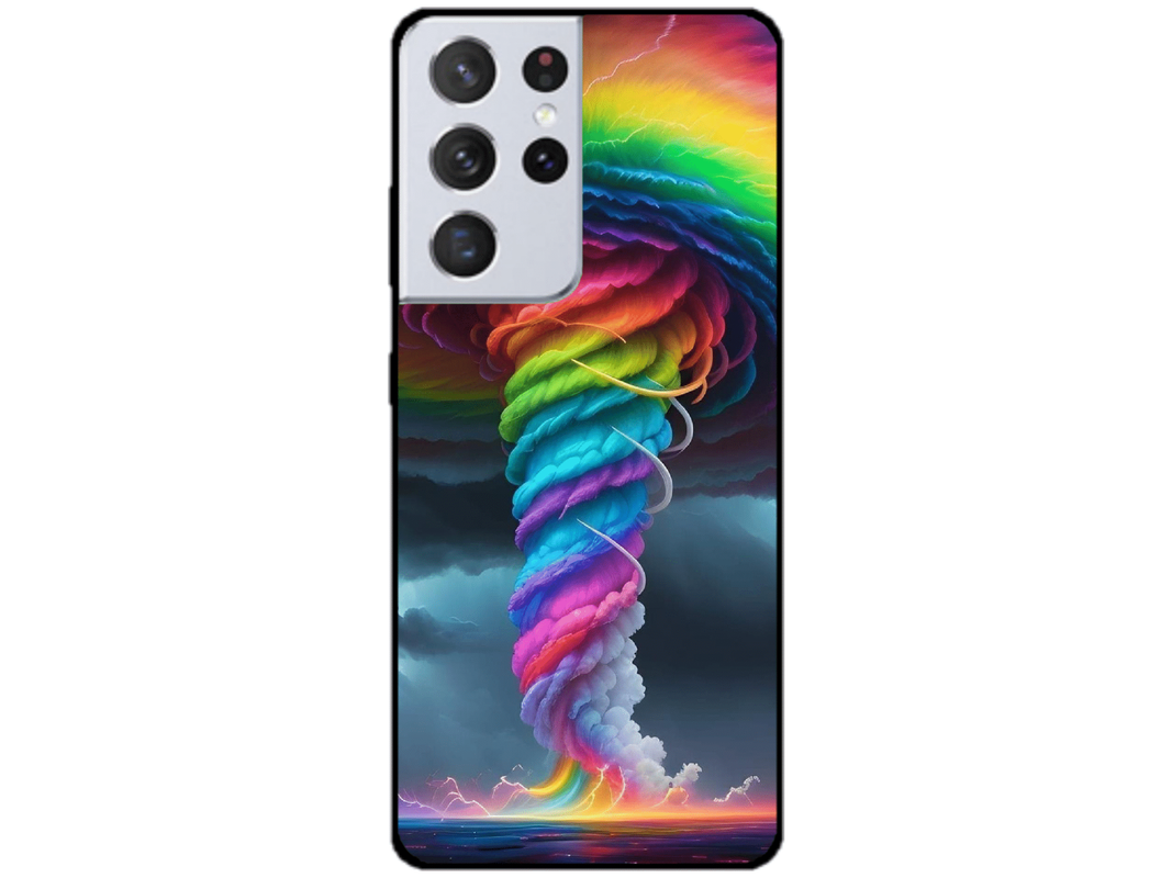 Skin Rainbow Storm, compatibil cu Samsung Galaxy S21 Ultra 5G, M0042