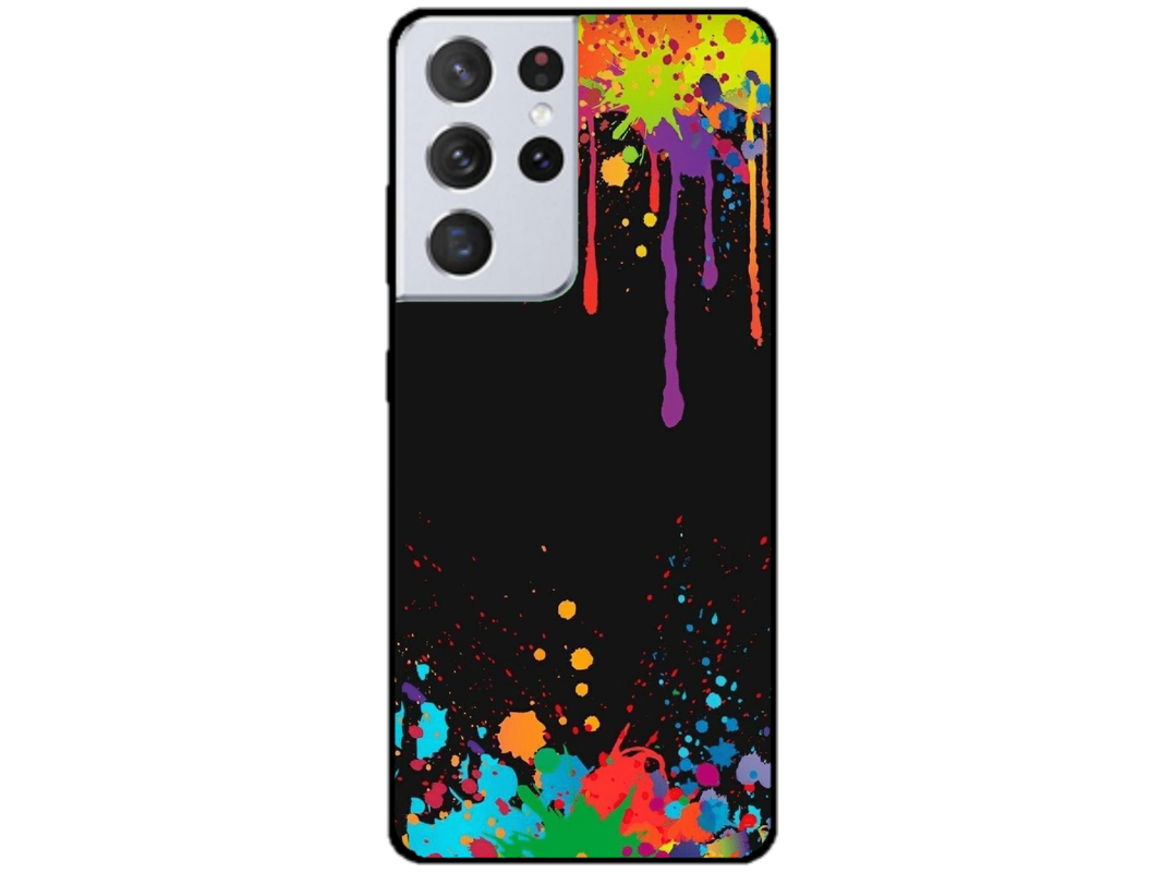 Skin Paint Drops, compatibil cu Samsung Galaxy S21 Ultra 5G, M0047