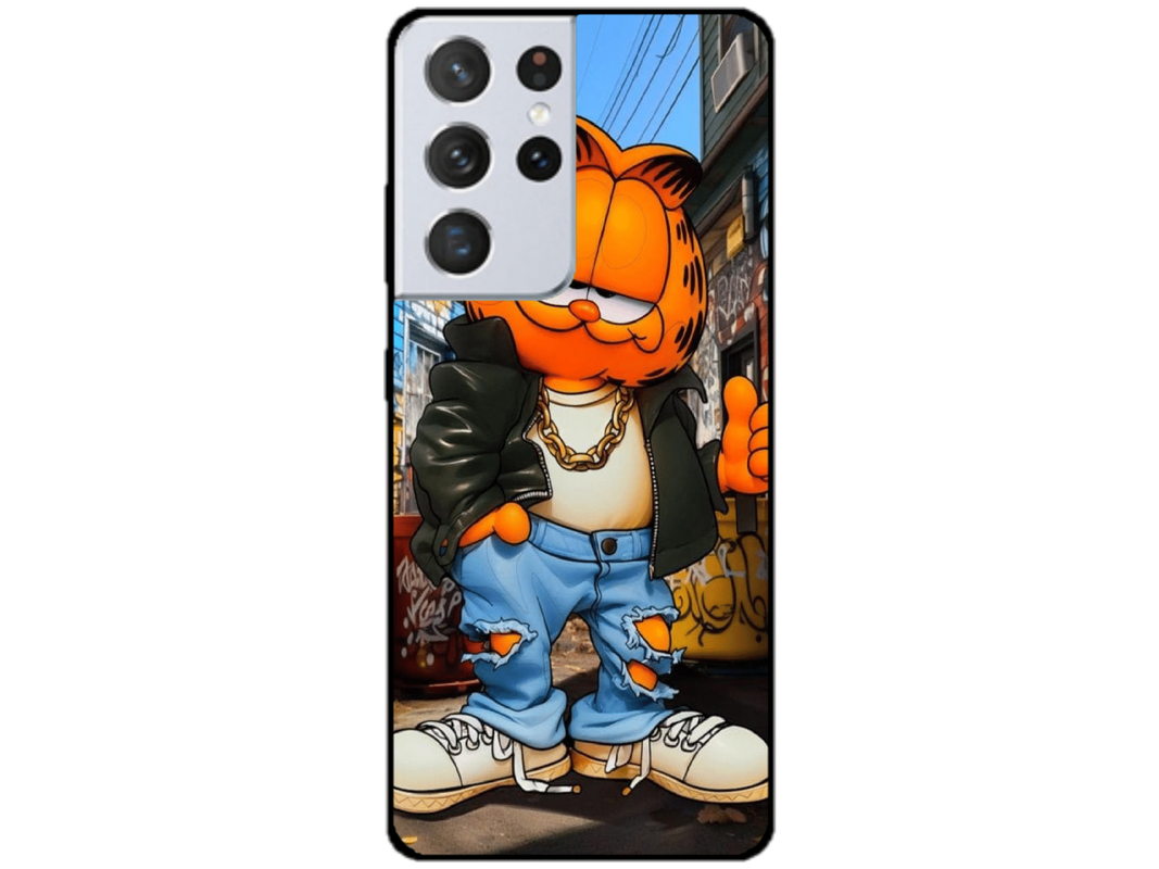 Skin Cool Garfield, compatibil cu Samsung Galaxy S21 Ultra 5G, M0142