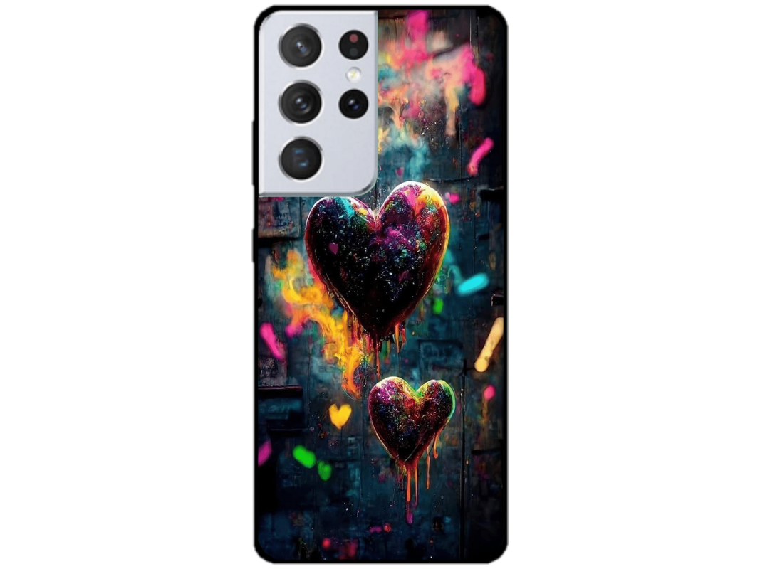 Skin Hearts, compatibil cu Samsung Galaxy S21 Ultra 5G, M0190