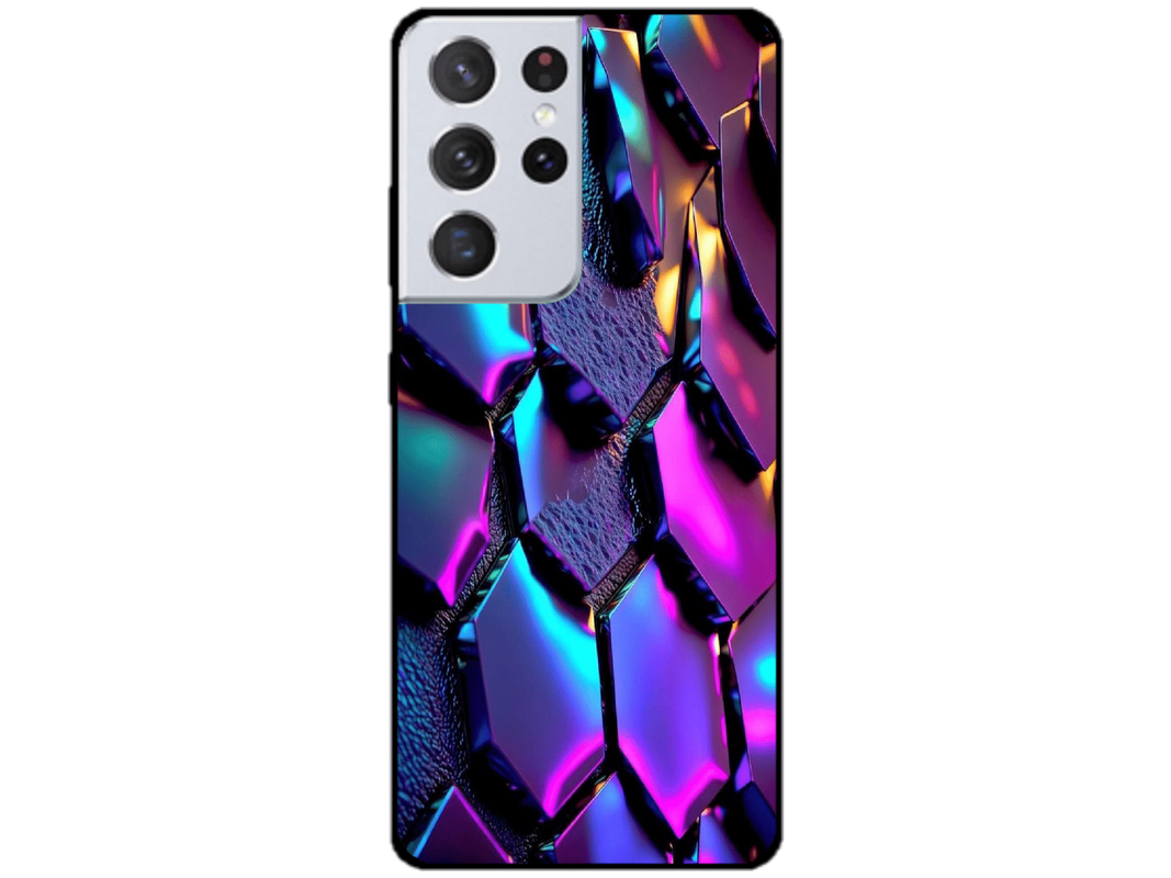 Skin Hexagons 2, compatibil cu Samsung Galaxy S21 Ultra 5G, M0214