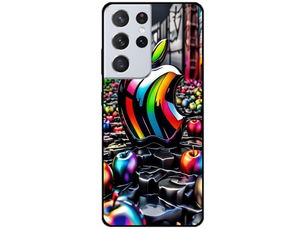 Skin Apple Logo, compatibil cu Samsung Galaxy S21 Ultra 5G, M0240