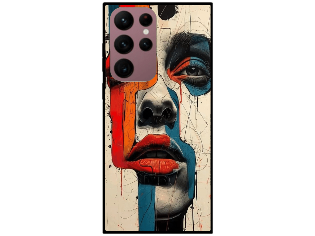 Skin Facepaint, compatibil cu Samsung Galaxy S22 Ultra 5G, M0012