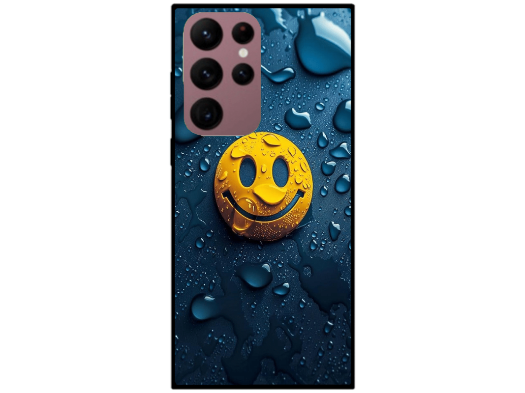 Skin Smiley Rain, compatibil cu Samsung Galaxy S22 Ultra 5G, M0028