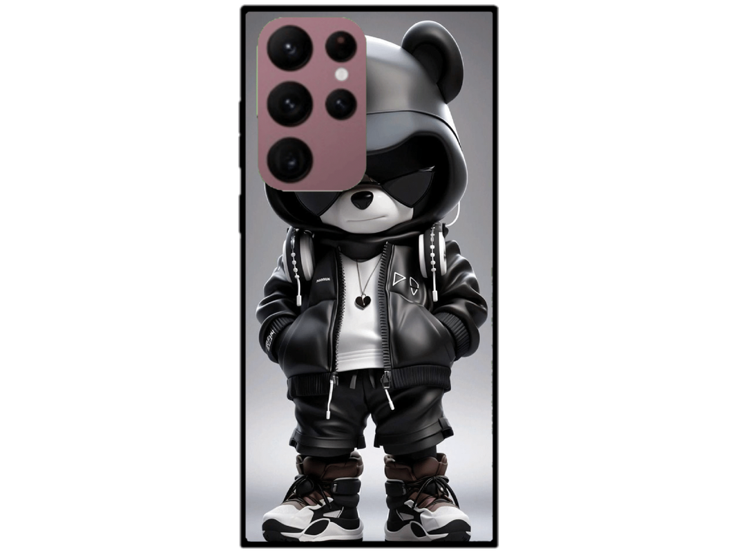 Skin Cool Bear 1, compatibil cu Samsung Galaxy S22 Ultra 5G, M0129